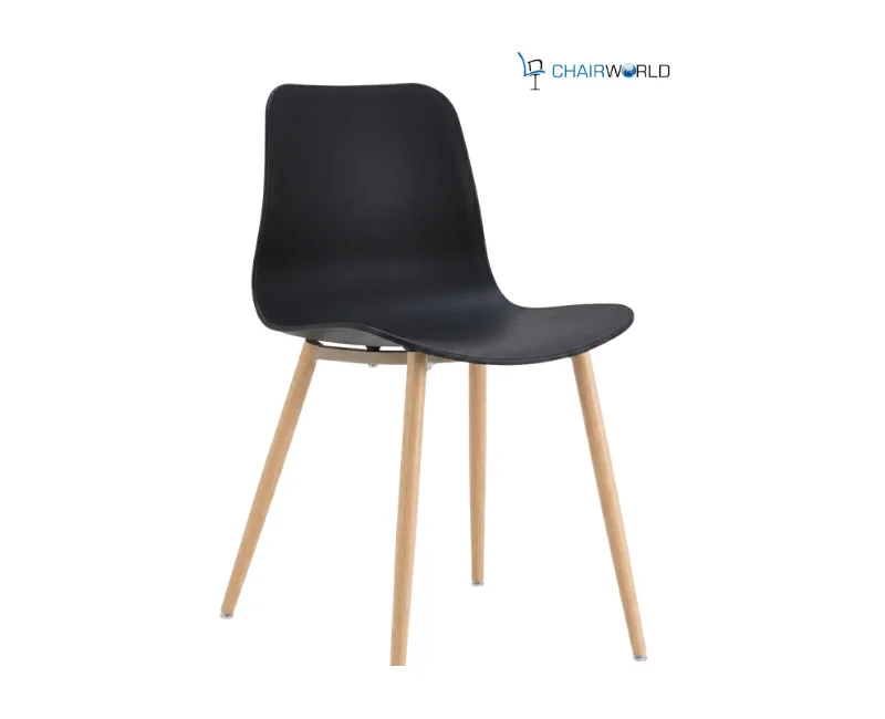 Scandinavian-Style Dowel-Leg Cafe Chair