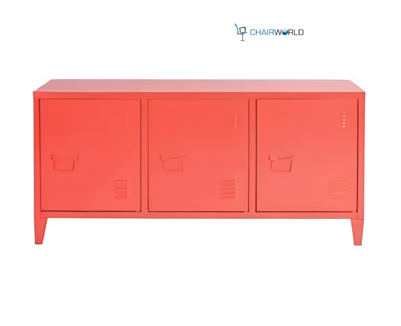 3-Door Metal Locker Sideboard
