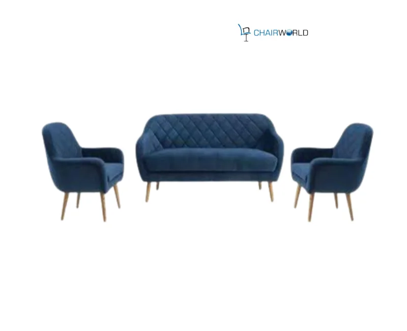 3-Piece Diamond-Quilted Sofa Set