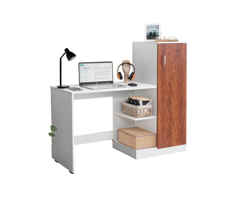 Cabinet-Computer Table with Bottom Storage Space